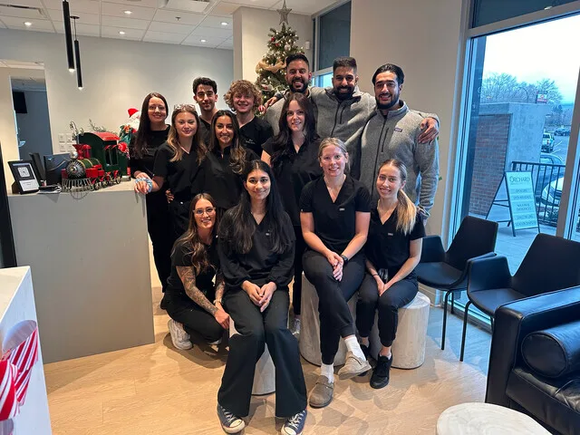 The Orchard Smiles team gathered in the reception area